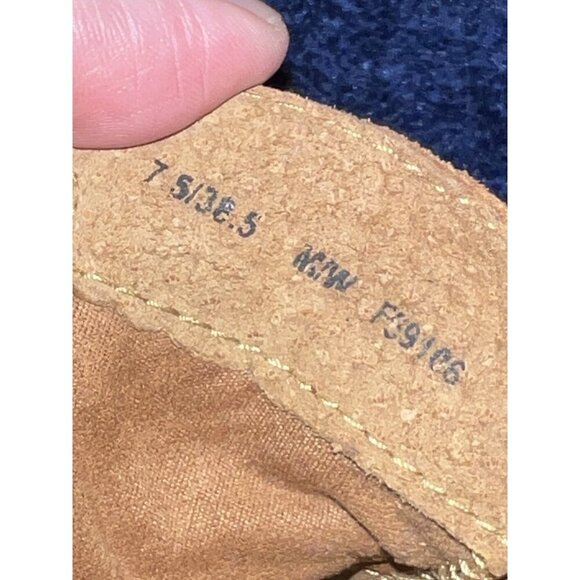 BORN Boots Womens Tarklin Booties Brown Suede Distressed Boho Zip Wrap Lace - Picture 12 of 12